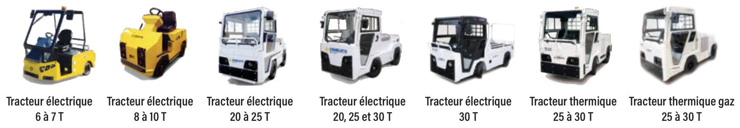 Chariots tracteurs autoportés électriques ou diesel